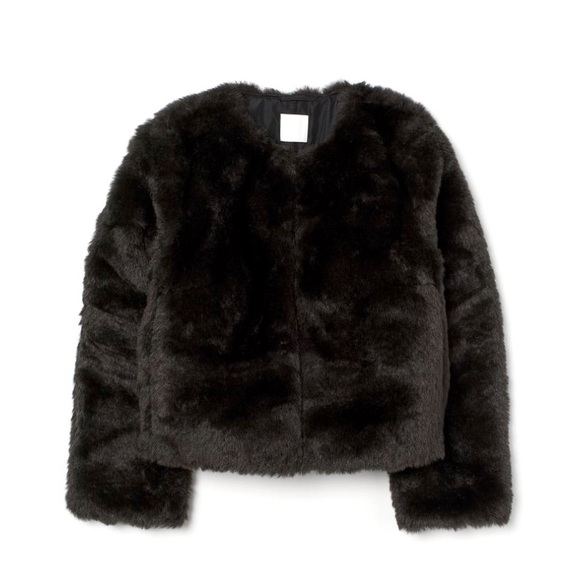 Faux Fur Cropped Jacket 🖤 - Picture 1 of 8